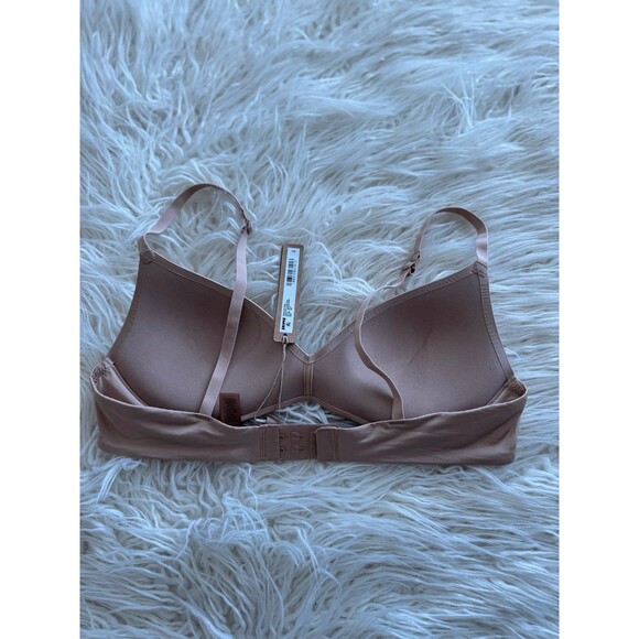 Skims Wireless Form Push Up Plunge Bra Clay Size 36A - Picture 6 of 8